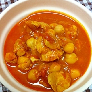 チキンとひよこ豆のトマトカレー